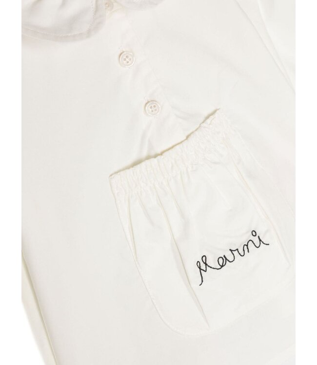 Marni Marni - Logo-embroidered Cotton Pullover Top
