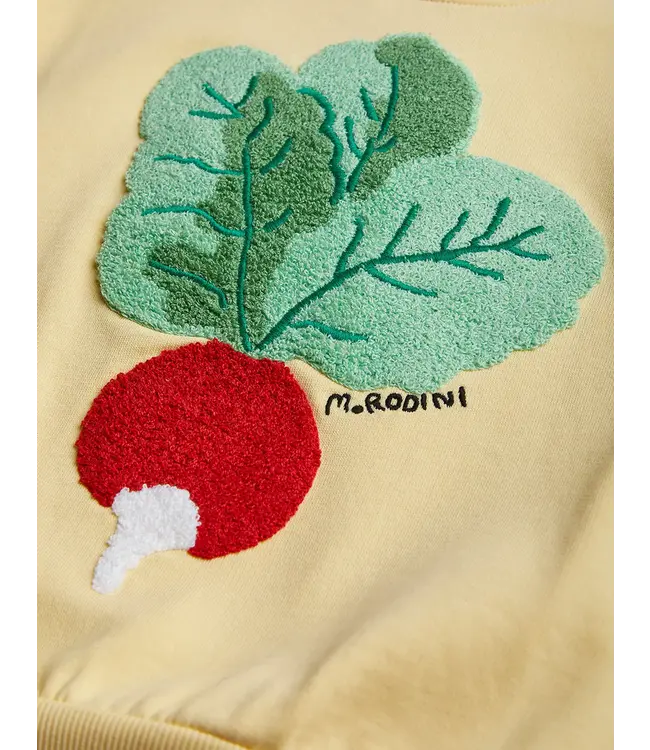 Mini Rodini MINI RODINI - Radish Embroidered Sweatshirt Yellow