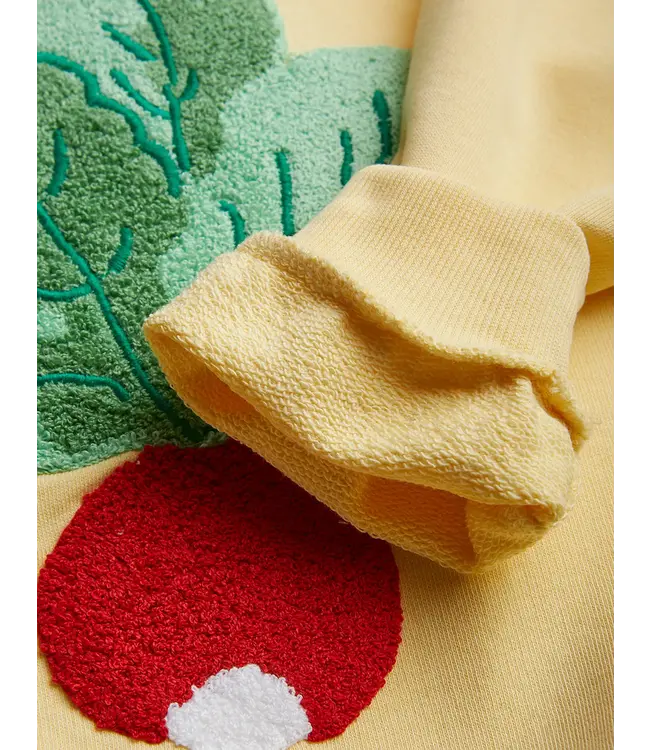 Mini Rodini MINI RODINI - Radish Embroidered Sweatshirt Yellow