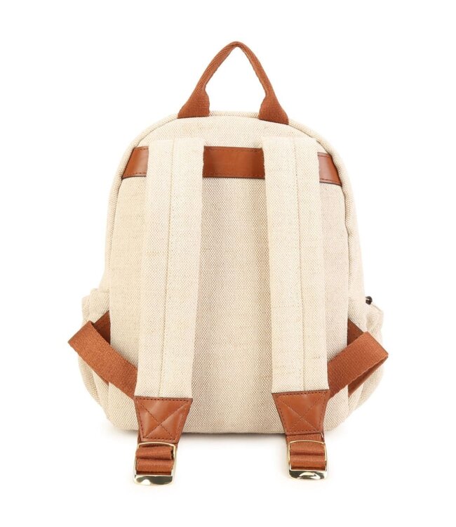 Chloe Chloe - Logo-embroidery Two-tone Backpack