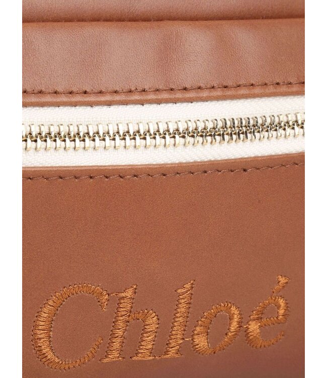 Chloe Chloe - Logo-embroidery Two-tone Backpack