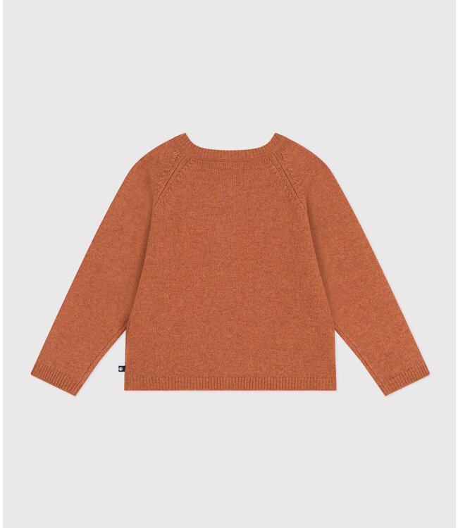 Petit Bateau PETIT BATEAU - Girls' Wool Cardigan