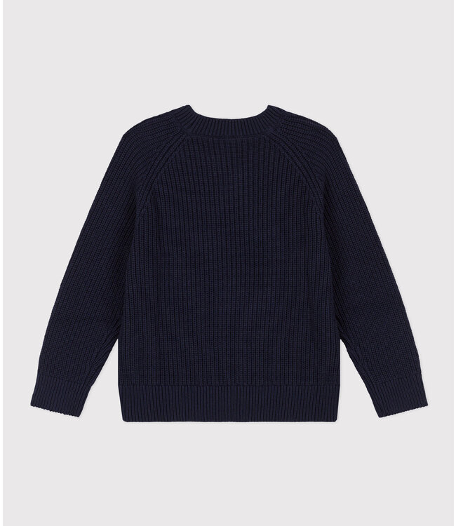 Petit Bateau PETIT BATEAU - Boys' Wool And Cotton Pullover