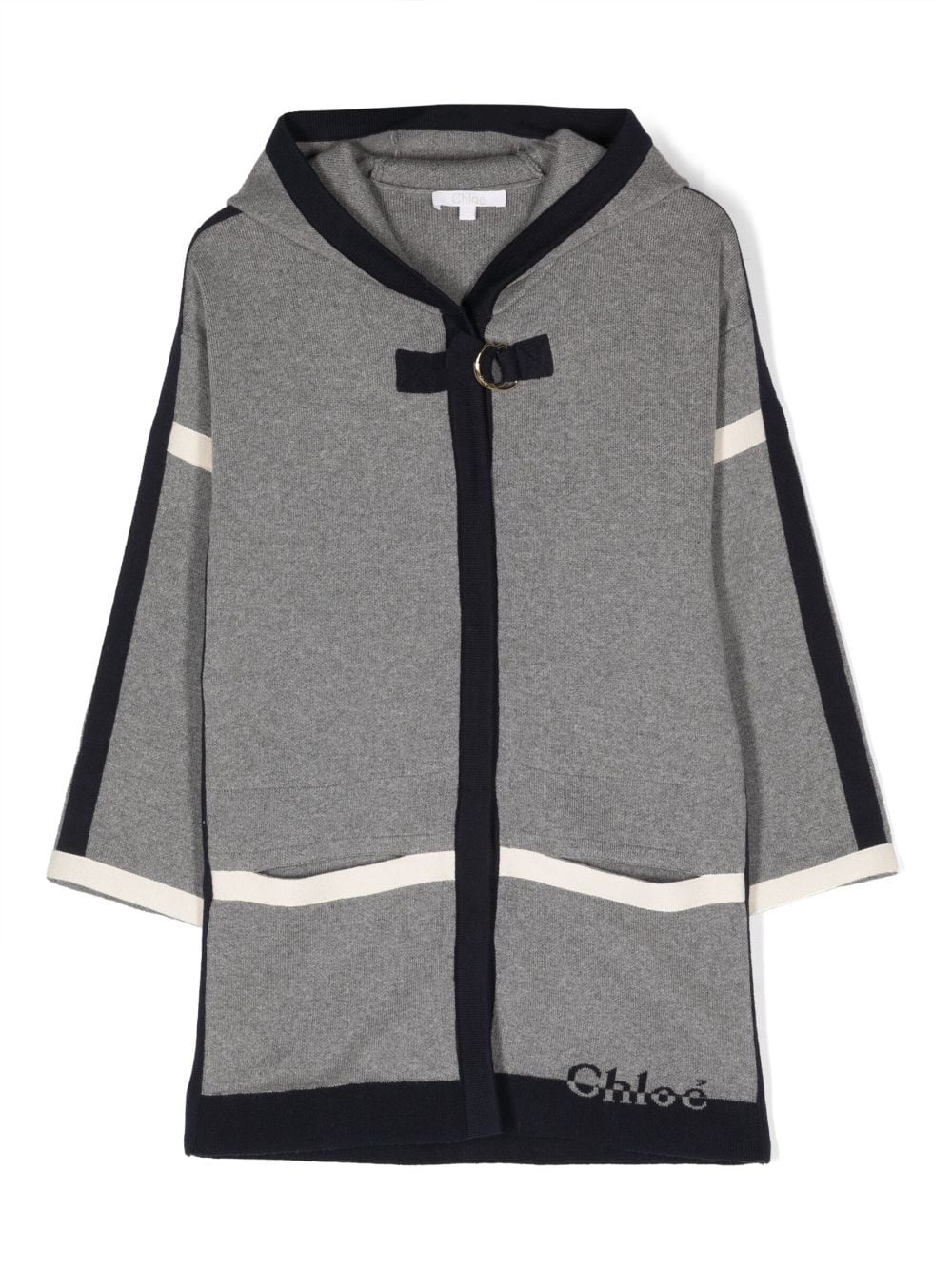 Chloe - Intarsia-knit Hooded Coat - igloobaby