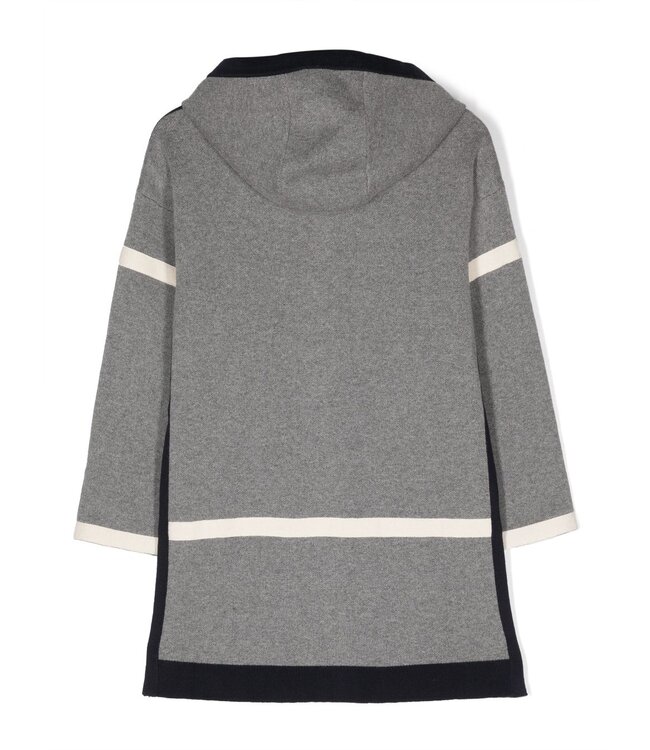 Chloe Chloe - Intarsia-knit Hooded Coat