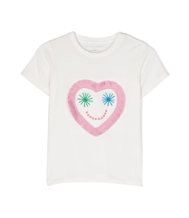 Stella McCartney STELLA MCCARTNEY - Heart-embroidered T-shirt