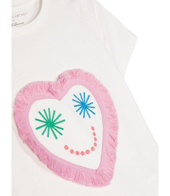 Stella McCartney STELLA MCCARTNEY - Heart-embroidered T-shirt