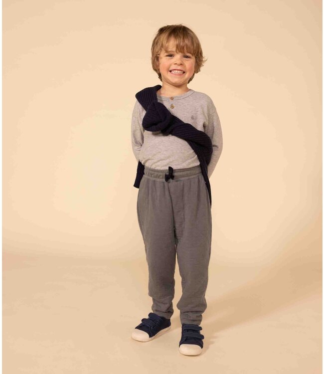 Petit Bateau PETIT BATEAU - Boys' Quilted Tube Knit Trousers