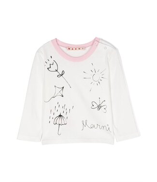 Marni Marni - logo-print long-sleeve T-shirt