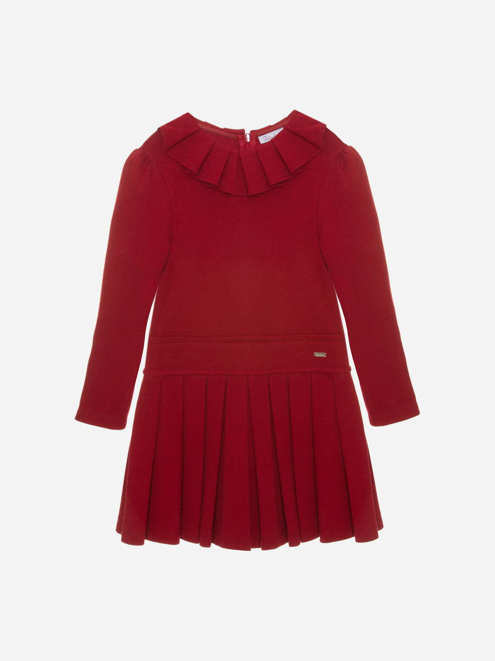 patachou red dress Patachou Girls Red Satin Bow Puff Sleeve Summer Party Dress