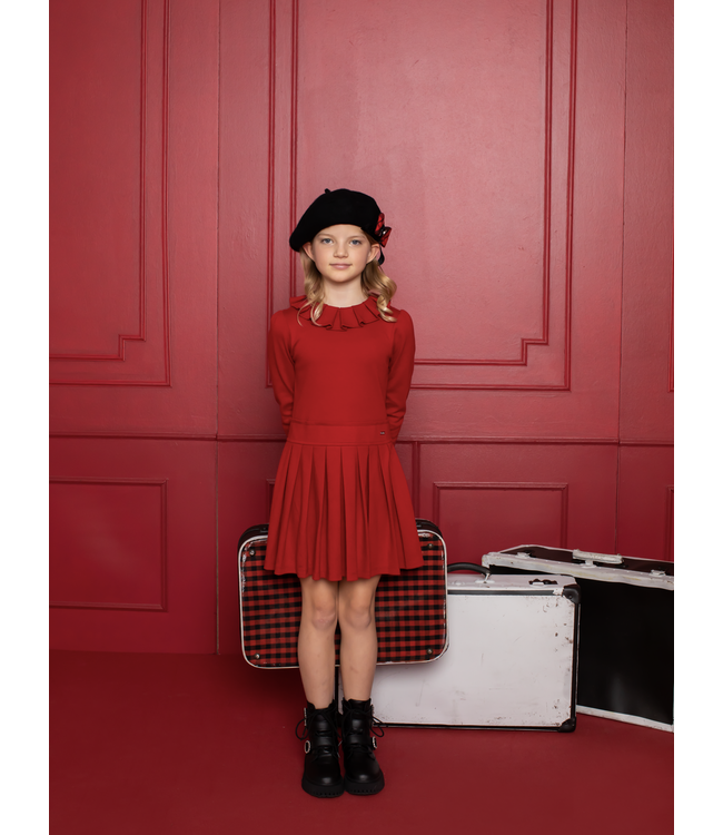 Patachou PATACHOU - Red interlock dress