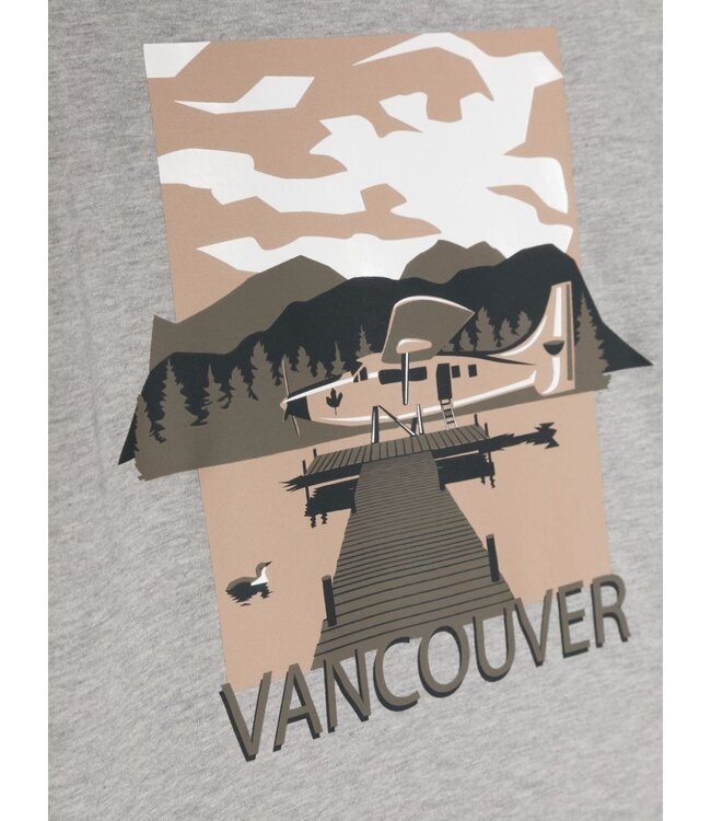 Il Gufo IL GUFO - Vancouver-print Mélange-jersey T-shirt