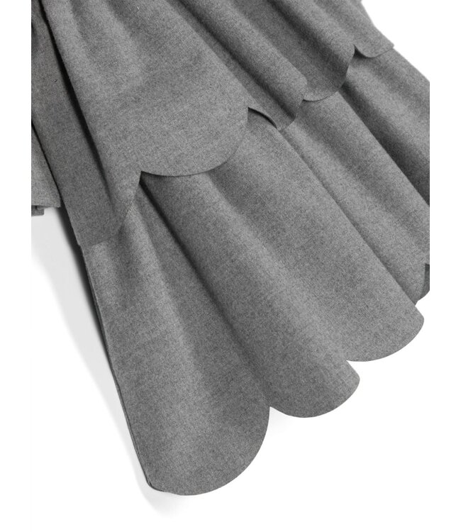 Il Gufo IL GUFO - Scallop-trim Long-sleeved Dress