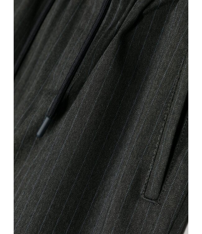 Emporio Armani EMPORIO ARMANI - Embroidered-logo Check-pattern Trousers