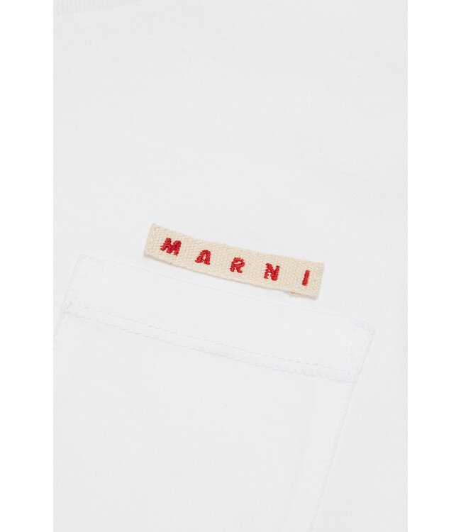 Marni Marni - T-shirt with pocket and logo