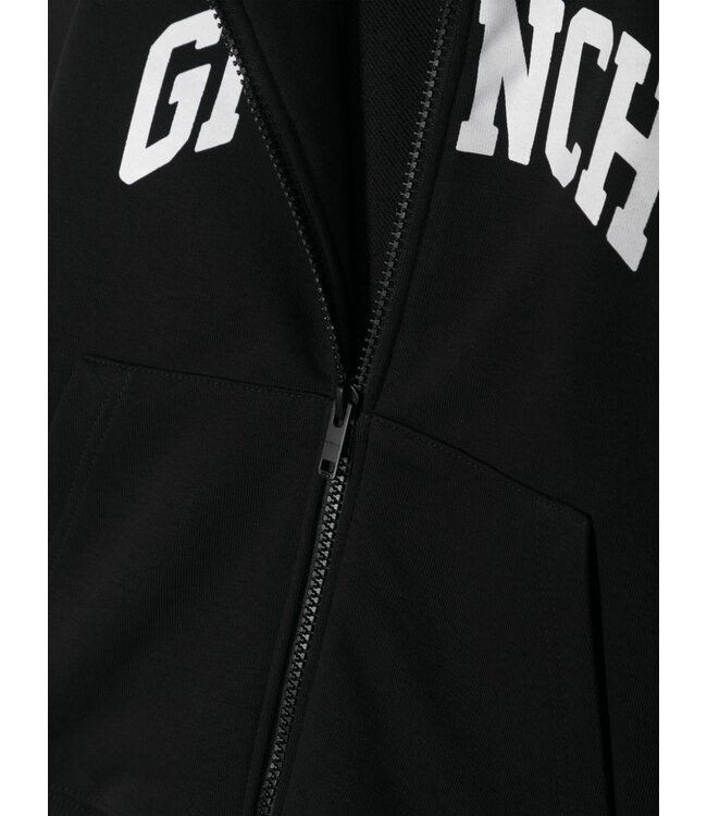 Givenchy Givenchy - Logo-print Zip-up Hoodie