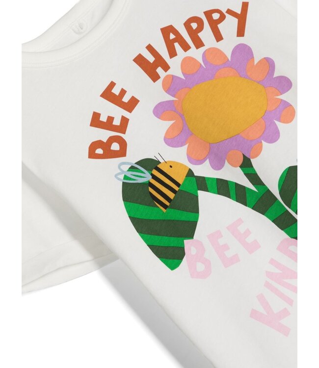 Stella McCartney STELLA MCCARTNEY - Bee Happy-print Cotton T-shirt