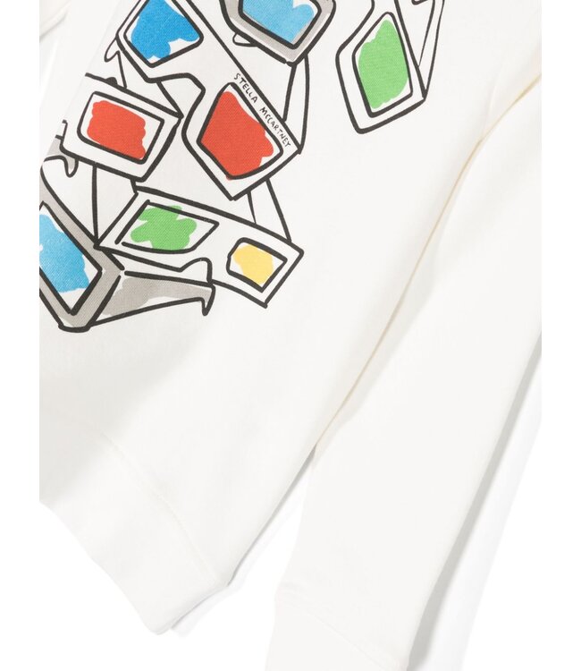 Stella McCartney STELLA MCCARTNEY - 3d Glasses-print Cotton Sweatshirt