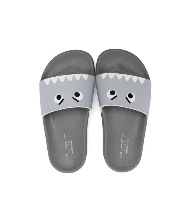 Stella McCartney STELLA MCCARTNEY - Shark-print Flat Slides