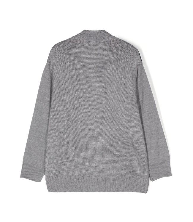 Emporio Armani EMPORIO ARMANI - logo-intarsia zip-up sweater