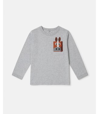 STELLA MCCARTNEY - Horse Appliqué Long-Sleeve T-Shirt STELLA MCCARTNEY - Horse Appliqué Long-Sleeve T-Shirt