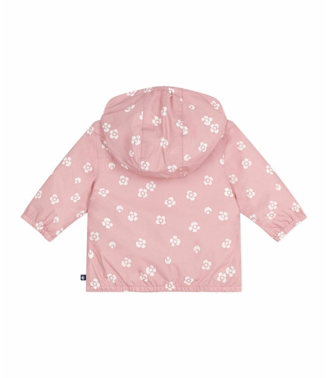 Petit Bateau PETIT BATEAU - Floral print baby windbreaker