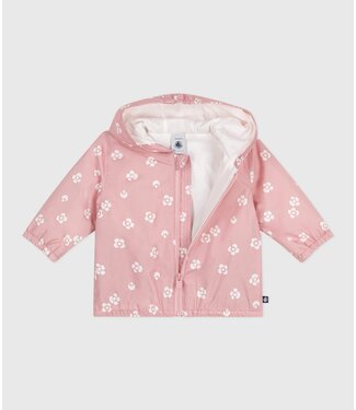 Petit Bateau PETIT BATEAU - Floral print baby windbreaker