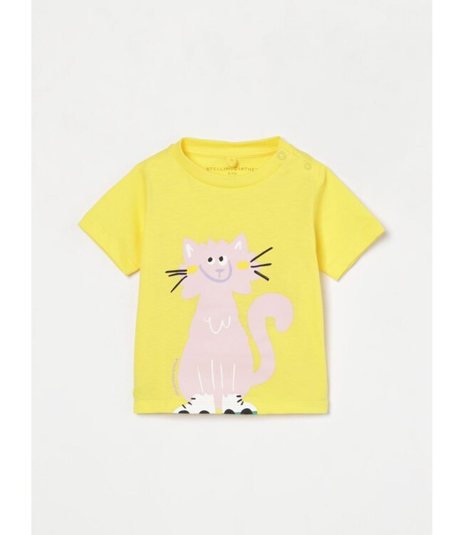 Stella McCartney STELLA MCCARTNEY - TEE W/ CAT PRINT