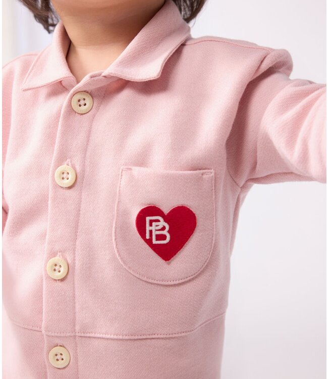 Petit Bateau PETIT BATEAU - PINK BODYSUIT