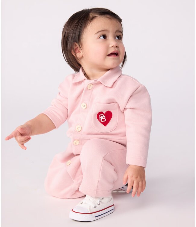 Petit Bateau PETIT BATEAU - PINK BODYSUIT