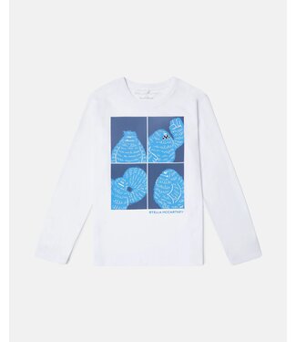 Stella McCartney STELLA MCCARTNEY - T-SHIRT WITH YETI POSTCARD