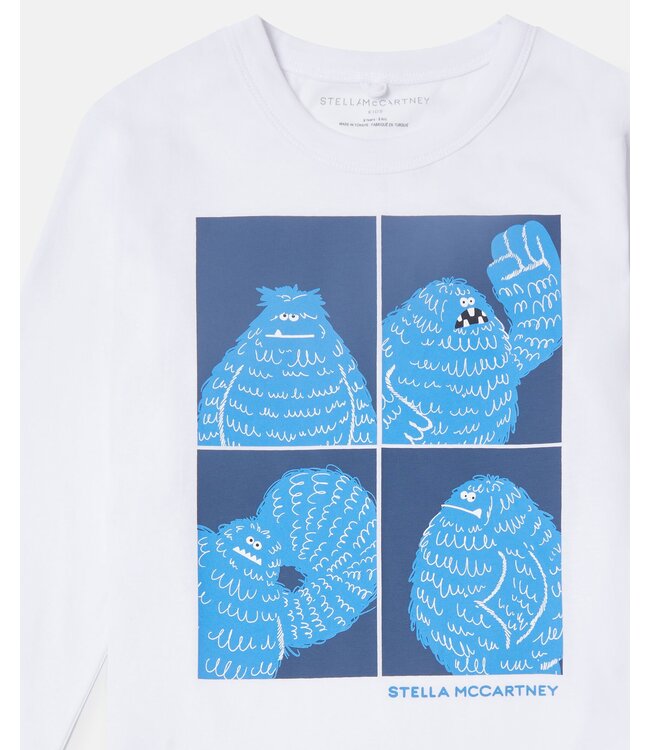 Stella McCartney STELLA MCCARTNEY - T-SHIRT WITH YETI POSTCARD