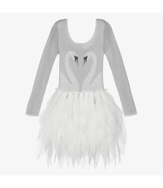 Stella McCartney STELLA MCCARTNEY- Silver Swan Dress