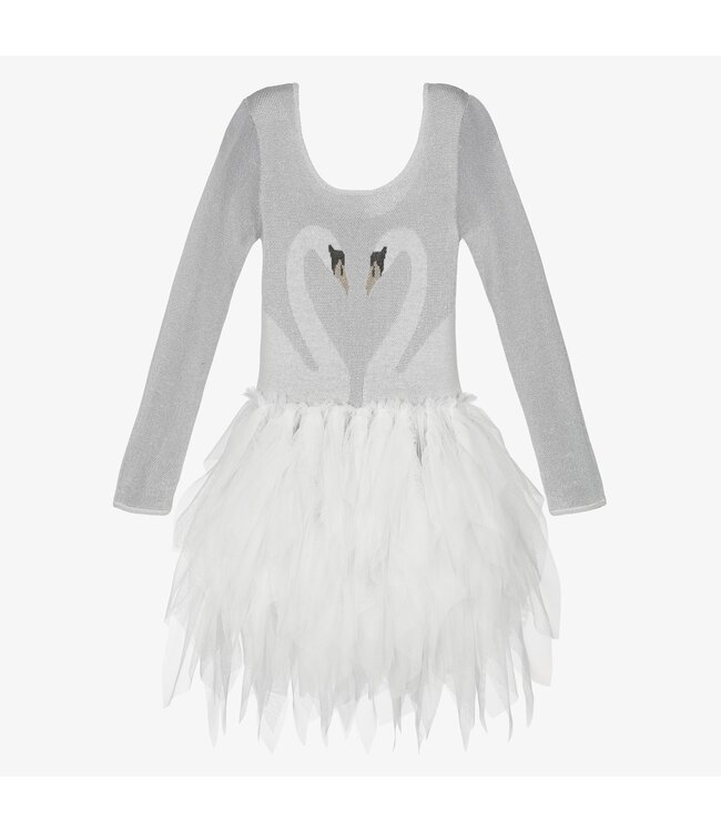 Stella McCartney STELLA MCCARTNEY- Silver Swan Dress