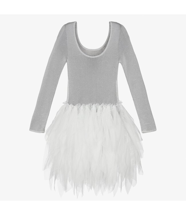 Stella McCartney STELLA MCCARTNEY- Silver Swan Dress