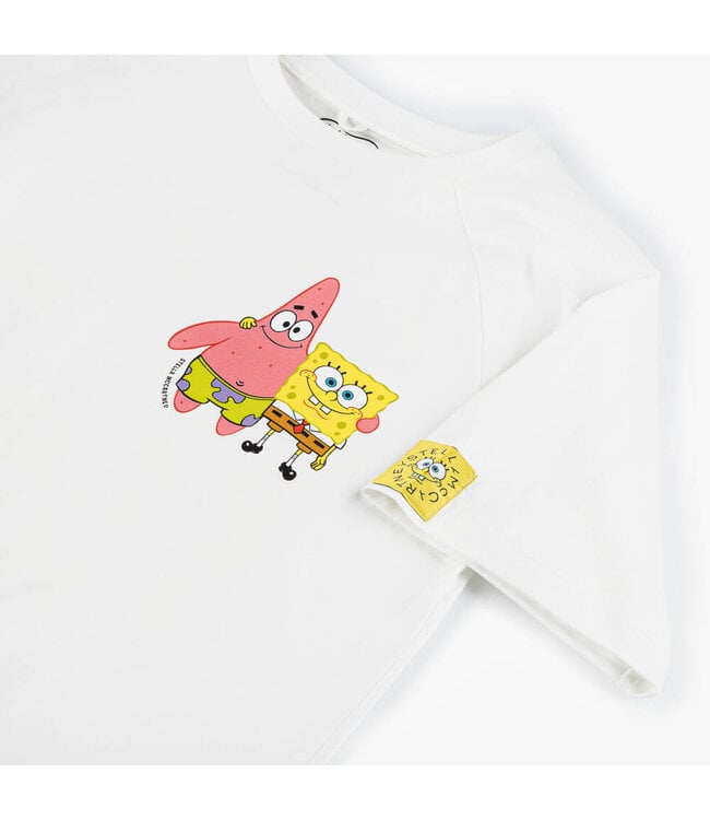 Stella McCartney STELLA MCCARTNEY - SS25 TW8D61 TEE W/ SPONGEBOB