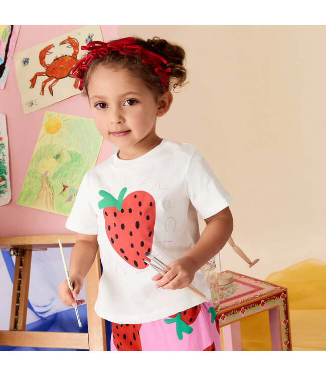 Stella McCartney STELLA MCCARTNEY - SS25 TW8B21 T-SHIRT WITH STRAWBERRY