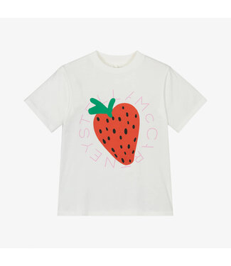 Stella McCartney STELLA MCCARTNEY - SS25 TW8B21 T-SHIRT WITH STRAWBERRY