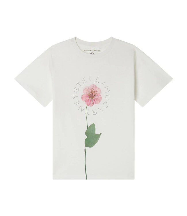 Stella McCartney STELLA MCCARTNEY - SS25 TW8C41 T-SHIRT WITH FLOWER