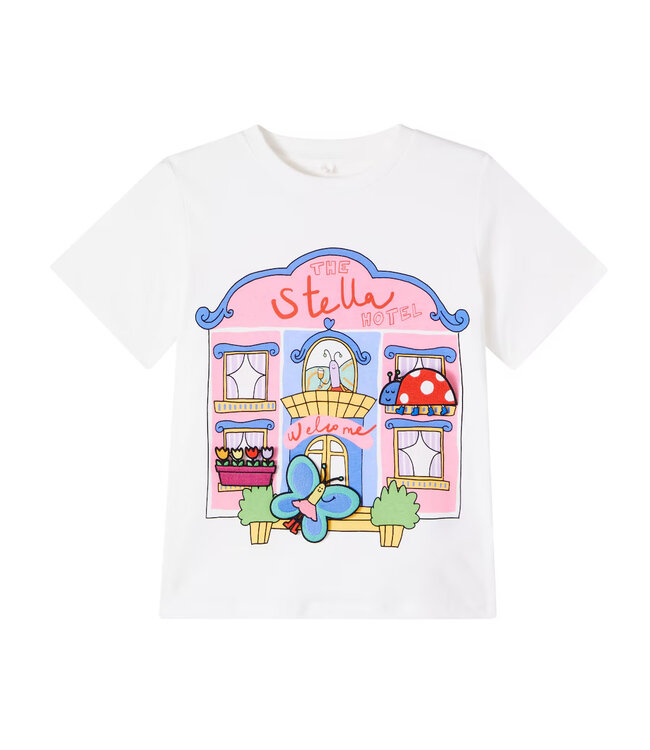 Stella McCartney STELLA MCCARTNEY-SS26 TY8A11 GIRL HOTEL T-SHIRT