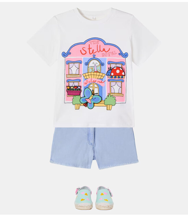 Stella McCartney STELLA MCCARTNEY-SS26 TY8A11 GIRL HOTEL T-SHIRT