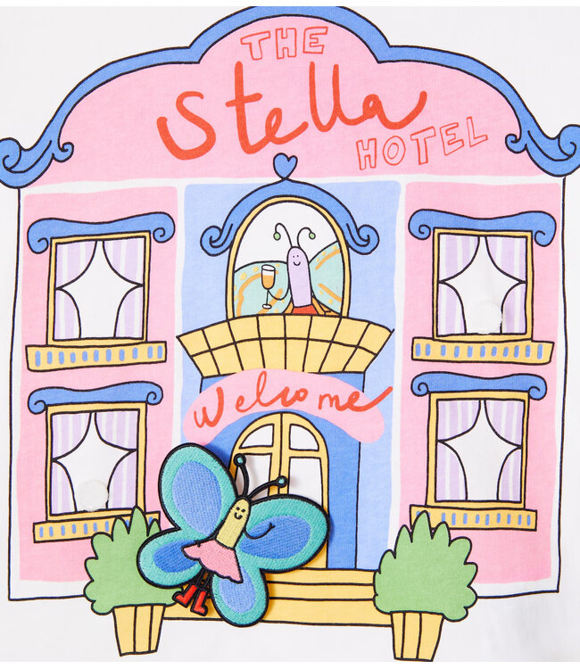 Stella McCartney STELLA MCCARTNEY-SS26 TY8A11 GIRL HOTEL T-SHIRT