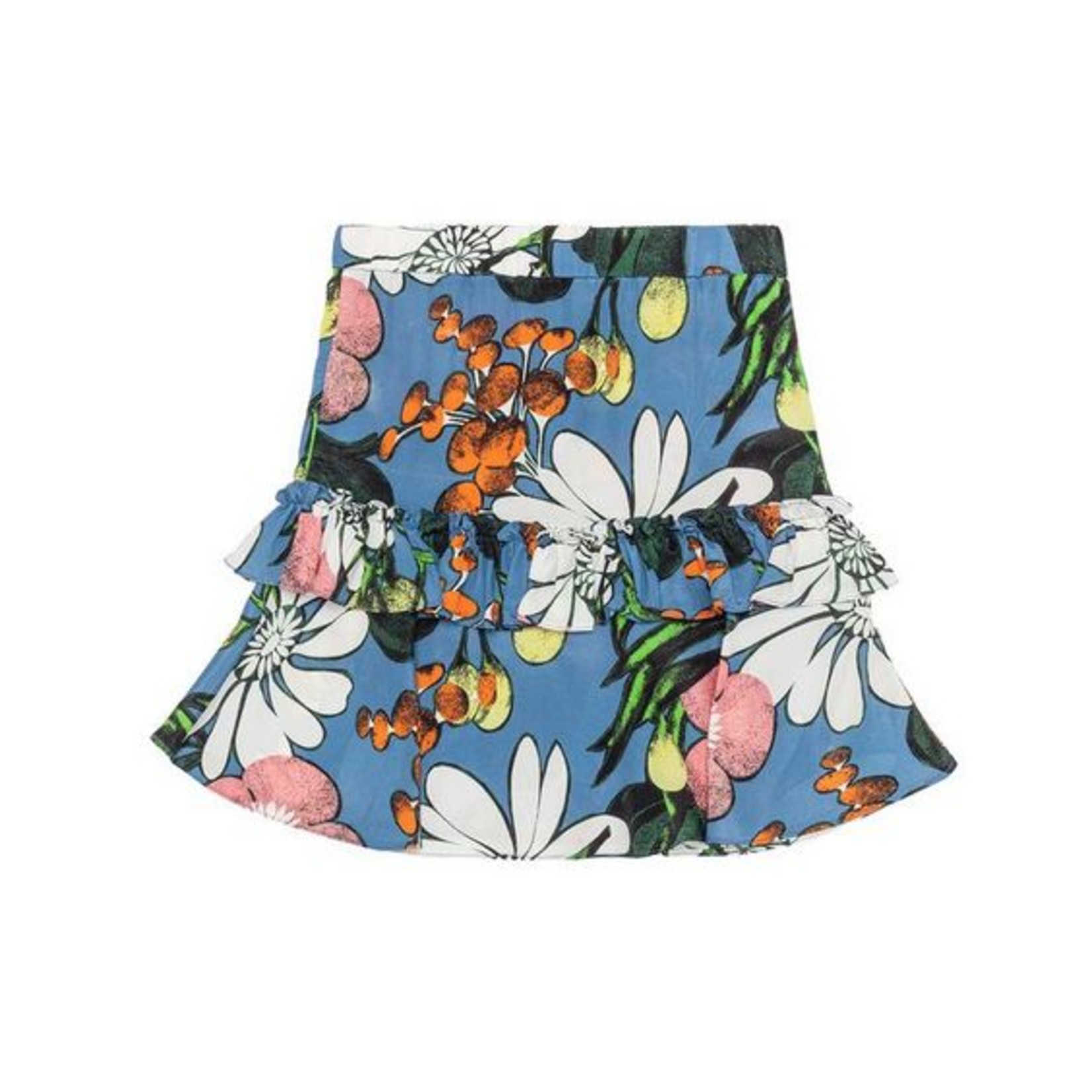Marni Marni Girl Flower Allover Print Silk Skirt