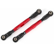 8948R - Toe links, front (TUBES red-anodized, 7075-T6 aluminum, stronger than titanium) (88mm) (2)/ rod ends, rear (4)/ rod ends, front (4)/ aluminum wrench (1)
