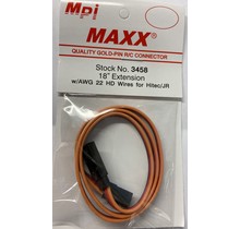 HITEC/JR 18"EXT W/HD WIRE (Wall P)