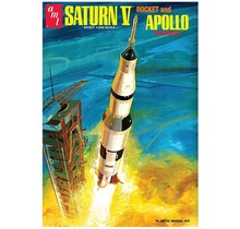 AMT NASA Saturn V Apollo Moon Rocket Replica 1:200 Scale (21" Long) Model Kit