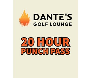 Dante's Golf Lounge 20 Hour Punch Card