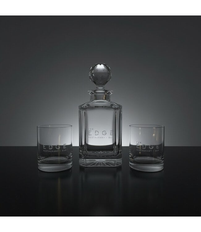 The Edge Whiskey Decanter with Glasses