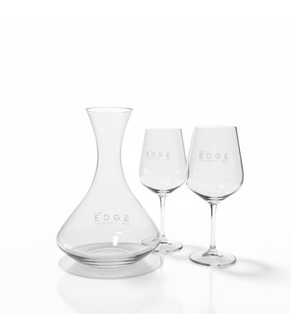 The Edge The Edge Wine Carafe with Wine Glasses