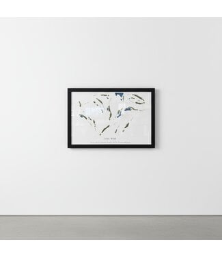 The Rise Rise Course Map Print - Framed